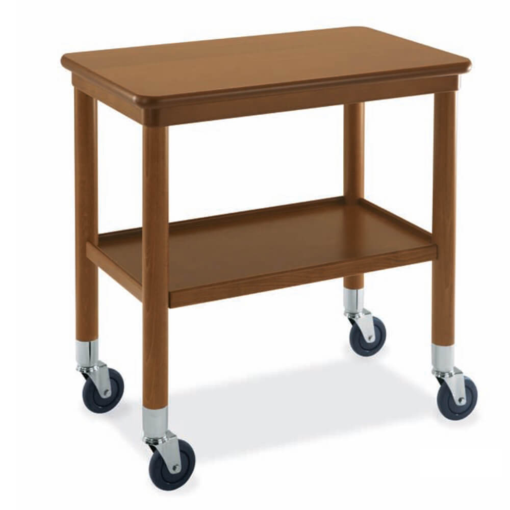 Wooden serving trolley...